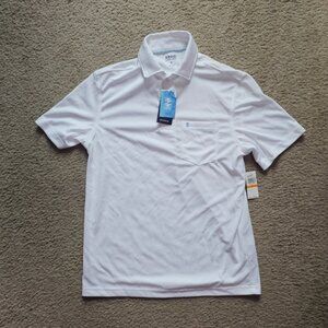 IZOD Men's Saltwater Beach Polo - Bright White Small S NWT